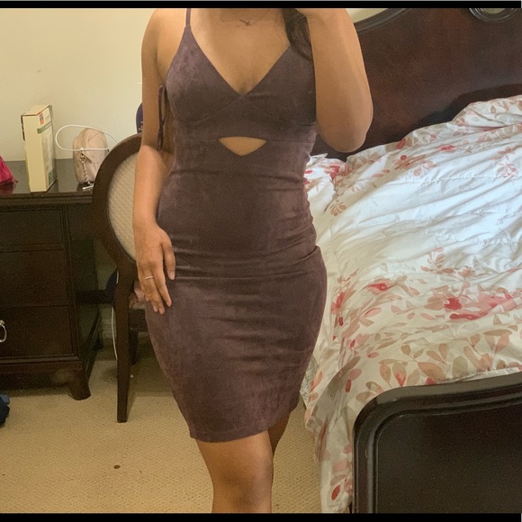 Purple body con dress - Picture 1 of 2